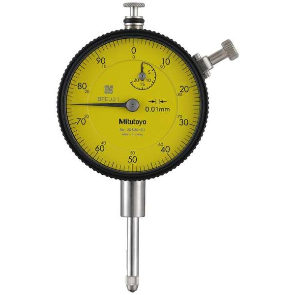 Dial Indicator, 0 to 20 mm, Yellow