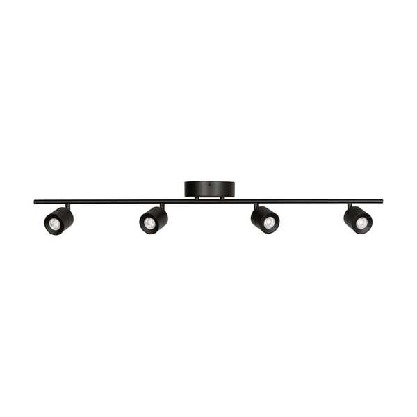 Core 4 Light LED Fixed Rail, Black