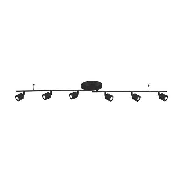 Core 6 Light LED Fixed Rail, Black