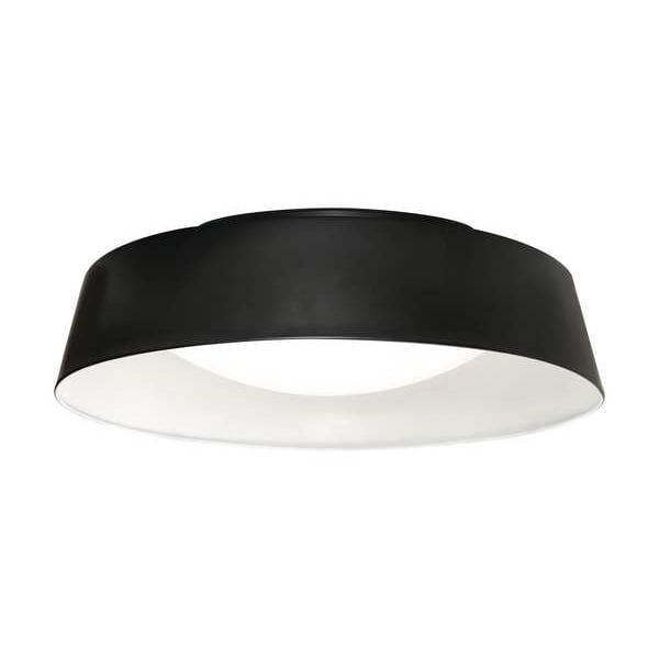 RndLEDMnt, 15.5in, 5000K, 2500lm, Blk/Wht