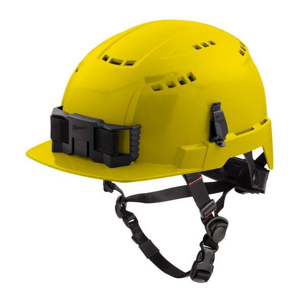 BOLT Yellow Front Brim Vented Safety Helmet - Type 2, Class C