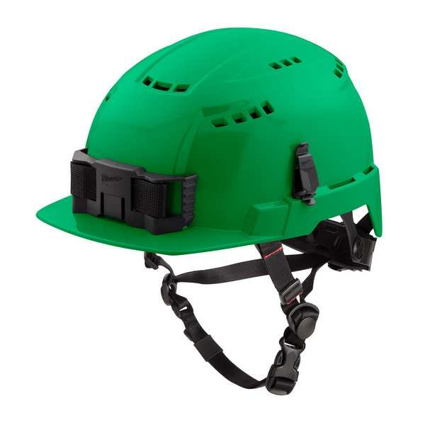 BOLT Green Front Brim Vented Safety Helmet - Type 2, Class C