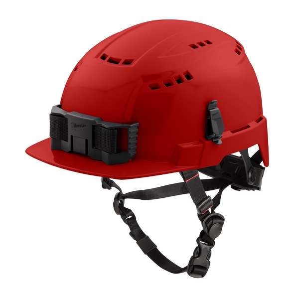 BOLT Red Front Brim Vented Safety Helmet - Type 2, Class C