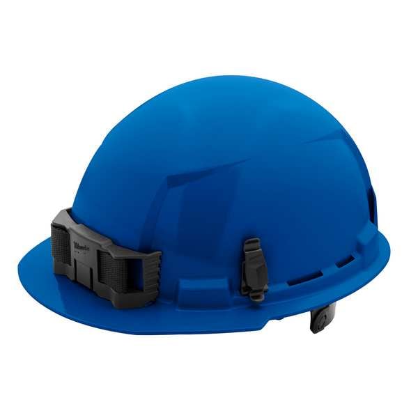 BOLT Blue Front Brim Hard Hat w/6pt Ratcheting Suspension - Type 1, Class E