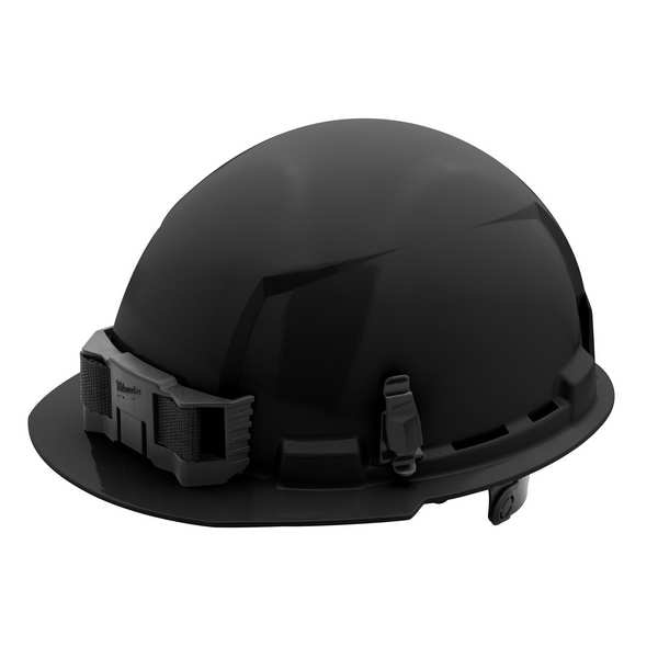 BOLT Black Front Brim Hard Hat w/6pt Ratcheting Suspension - Type 1, Class E