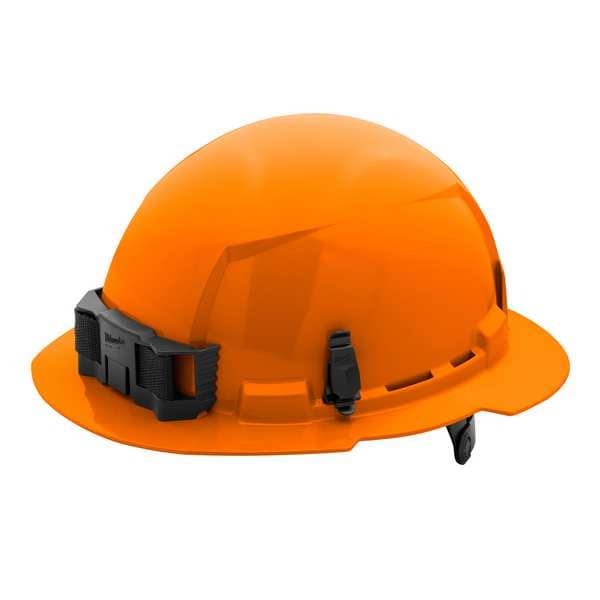 BOLT Orange Full Brim Hard Hat w/6pt Ratcheting Suspension - Type 1, Class E