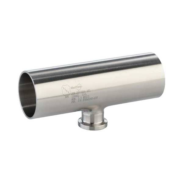 Tee, SS, Orbital Weld 3 in, Clamp 1 in