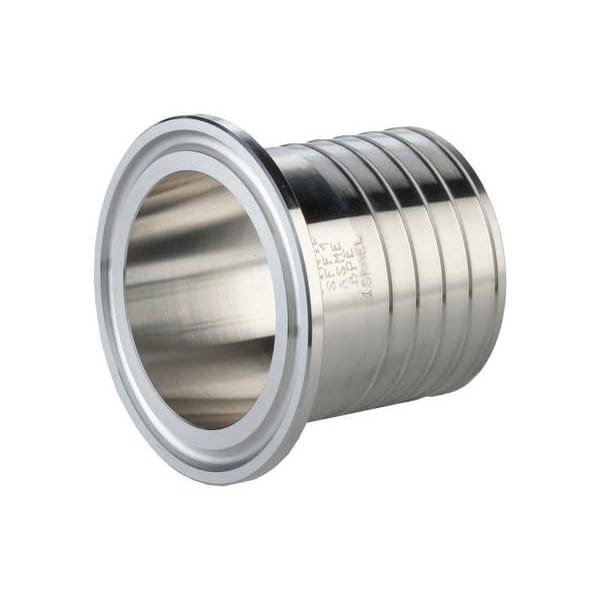 Straight, SS, Clamp1/2", Barbed1/2"