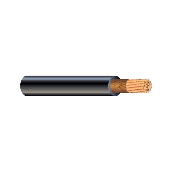 WeldingCable, EPDM, 1/0AWG, 600V, Blk, 500ft