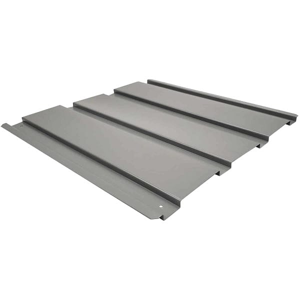 Ribbed Decking, Gray, 24"x24
