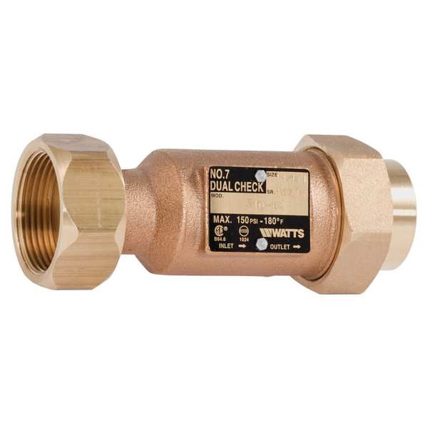 Backflow Preventer, Size 1 1/4", 150 psi