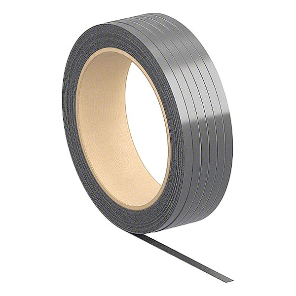 Plastic Strapping, 3000 lb, 1"x0.05", Black