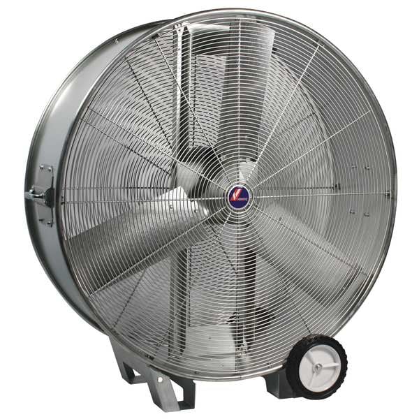 Drum Fan, 24 in Blade Dia, Non-Oscillating
