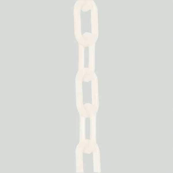 Plastic Chain, White, 300 ft Length, Gloss