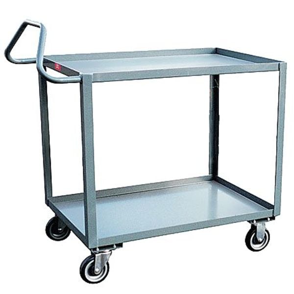 Raised Handle Utility Cart, 1,400 lb Load Capacity, 42 in L, 25 in W, 39 in H