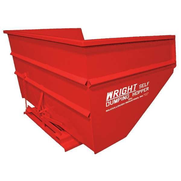 Self Dumping Hopper, 6000 lb., Red
