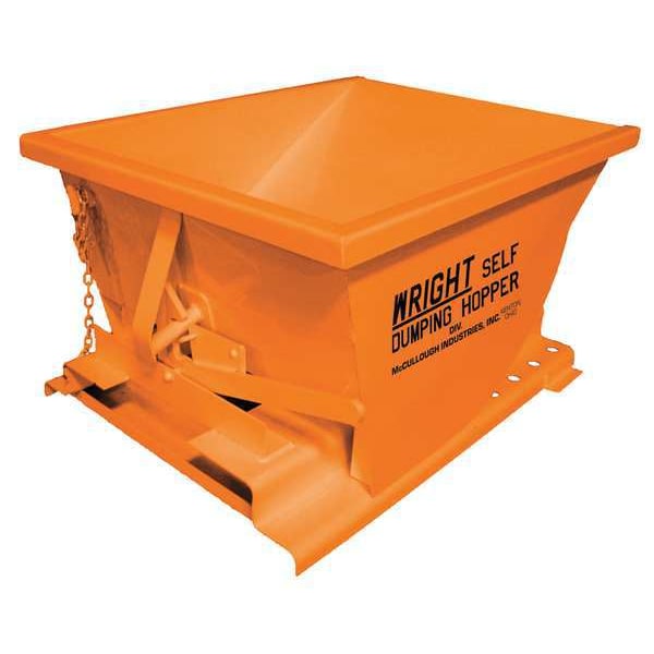 Self Dumping Hopper, 4000 lb., Orange