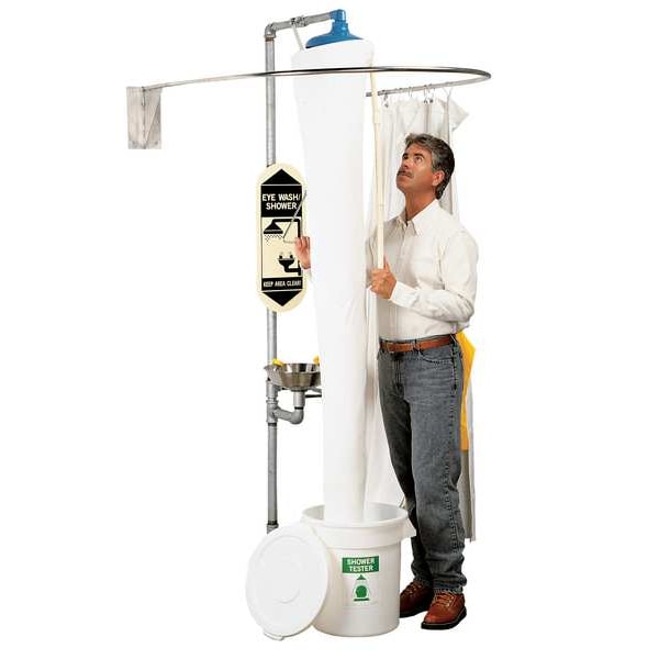 Replacement Shower Tester Funnel, Vinyl, White, For Use With, Shower Tester