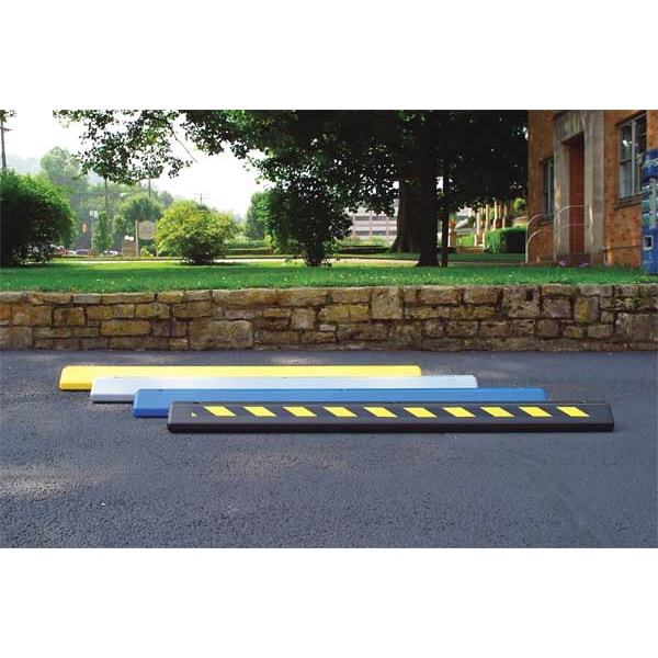 Parking Curb, 72 x 4 x 8 In, Black/Yellow