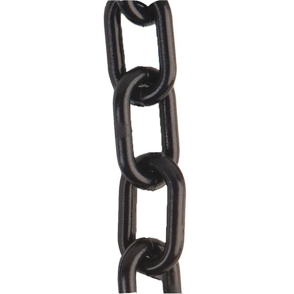 Plastic Chain, Black, 300 ft Length, Gloss