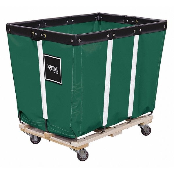 Perm Truck, 6 Bu, Green, Wood Base