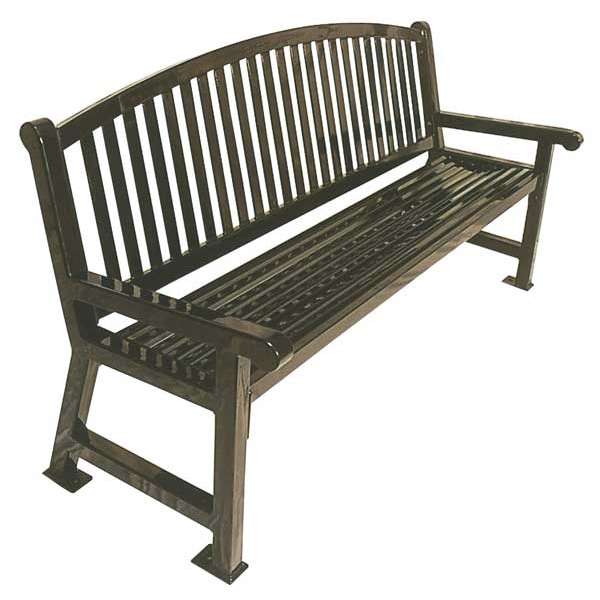 Outdoor Bench, 48 in. L, 36 in. H, Red
