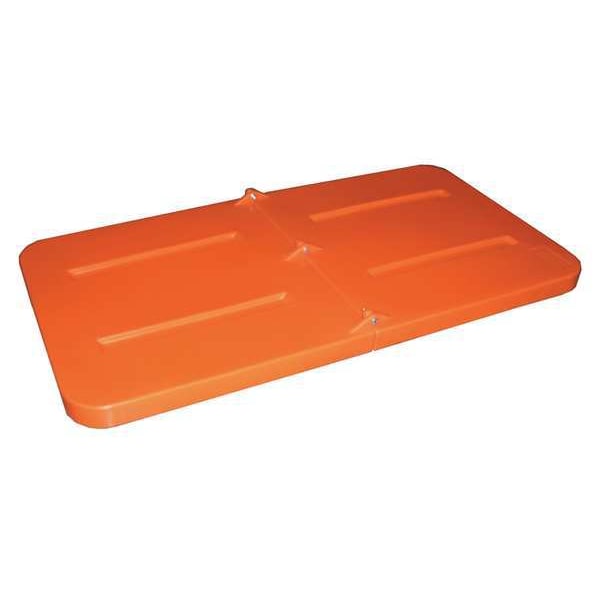 Tilt Truck Lid, Orange, Fits 1/3 cu. yd.