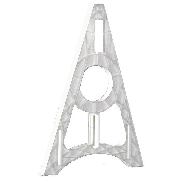 Barricade Leg, Polymer, Non-Reflective, 40 1/2 in Height, 29 in Length, 16.1 lb, White