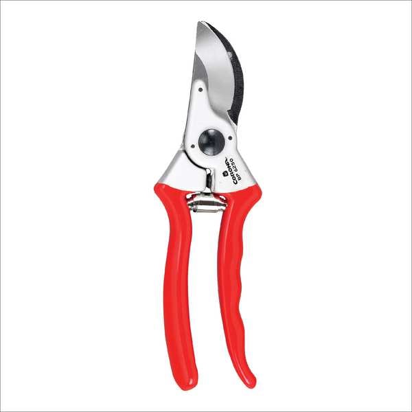 Hand Pruner, Bypass Blade, 1 in Cut Cap, High Carbon Steel 2-3/4 in L Blade, Rubber Grip