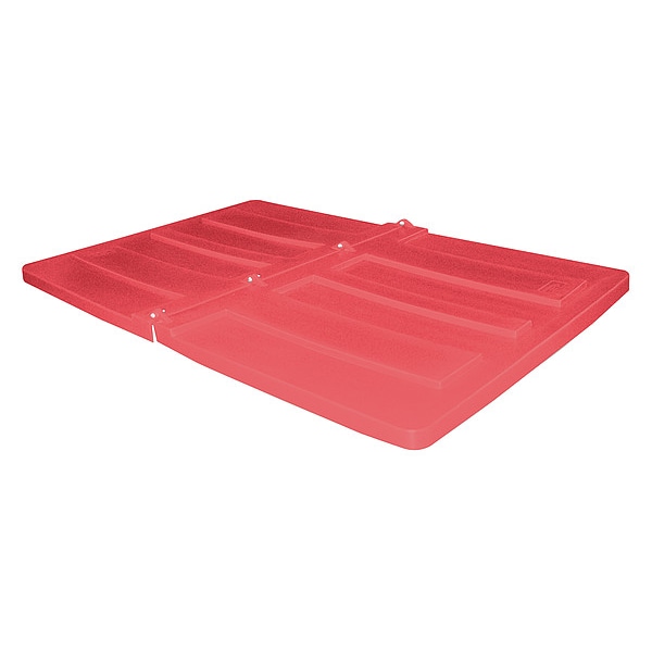 Tilt Truck Lid, Red, Fits 59-2/5 cu. ft.