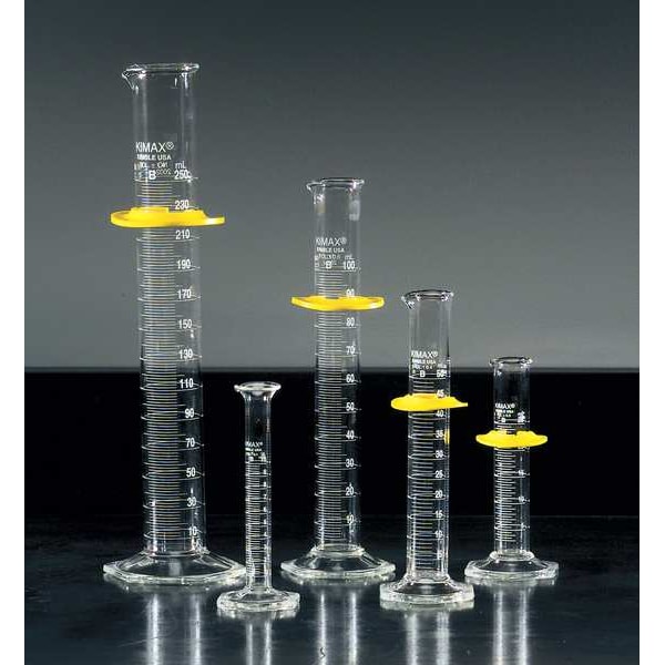Graduated Cylinder, 100mL, Glass, Clr, PK24
