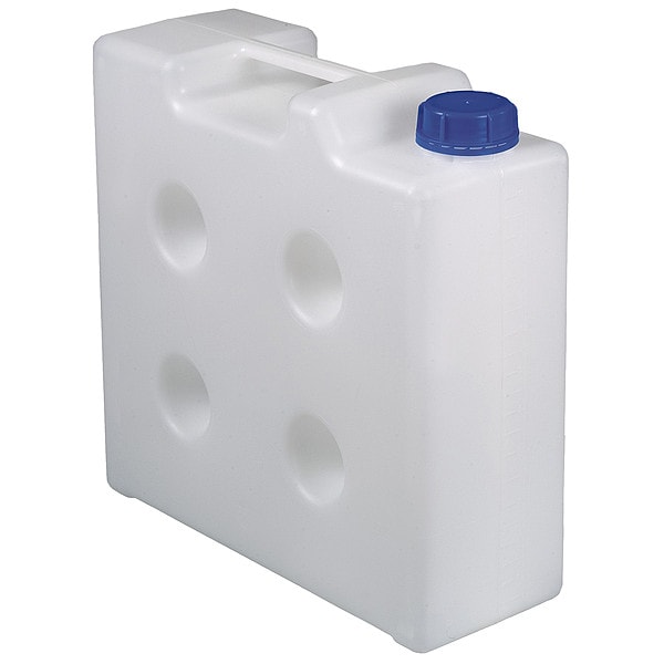 Jerrican Carboy, 10 L Capacity - mL, 2.64 gal Capacity - oz, Tamper Evident Closure, Polypropylene
