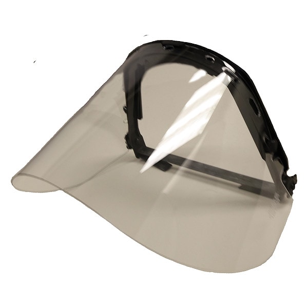 Face Shield, Clear Visor, 9 in Height, Pinlock, Ratchet Suspension