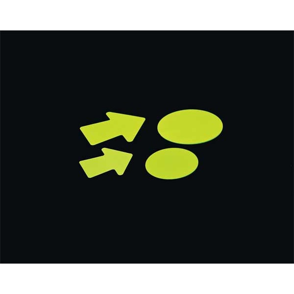Floor Marking Tape, vinyl, Solid, Green, 4 in W., 10 mil Thickness, 50 PK