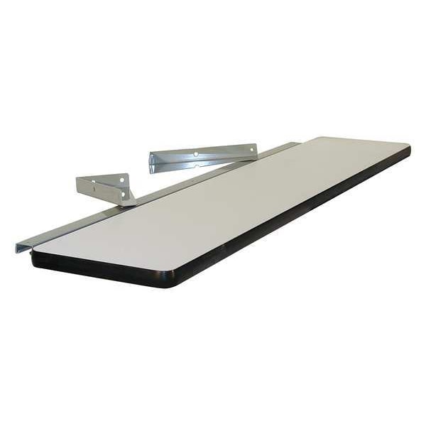 Cantilever Shelf, 12" x 60", Plastic, Gray