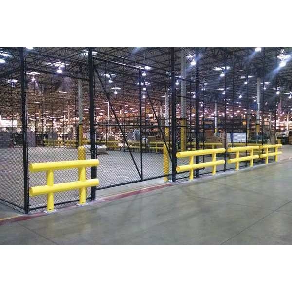 Guard Rail System, Yellow, 42 In. H, Steel