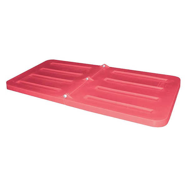 Tilt Truck Lid, Red, Fits 1/3 cu. yd.