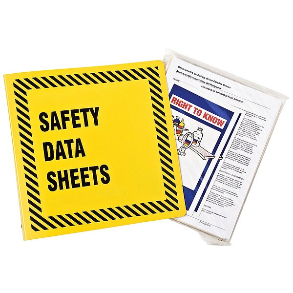 Binder, Material Safety Data Sheets, 11 5/8 in W, 11 5/8 in H