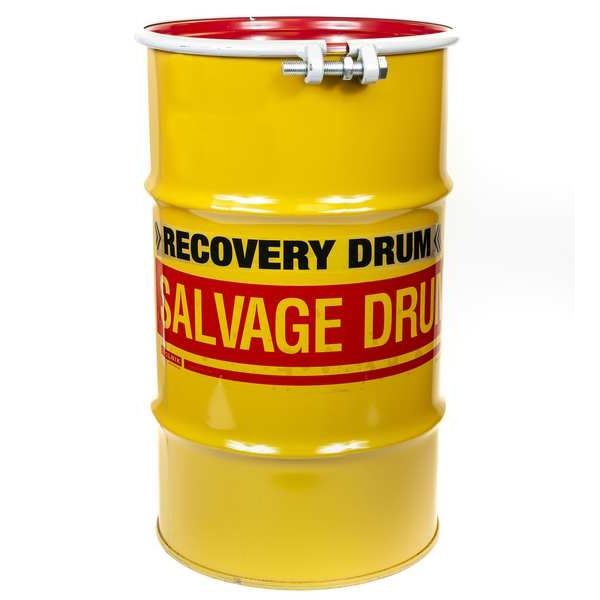 Open Head Transport Drum, Steel, 15 gal, Lined, Yellow