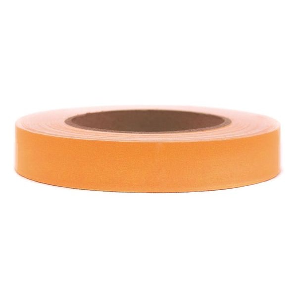 Masking Tape, 1 in W x 60 yd L, 6 mil Thick, Orange, Rubber Adhesive