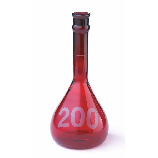 Volumetric Flask, 1000mL, Red