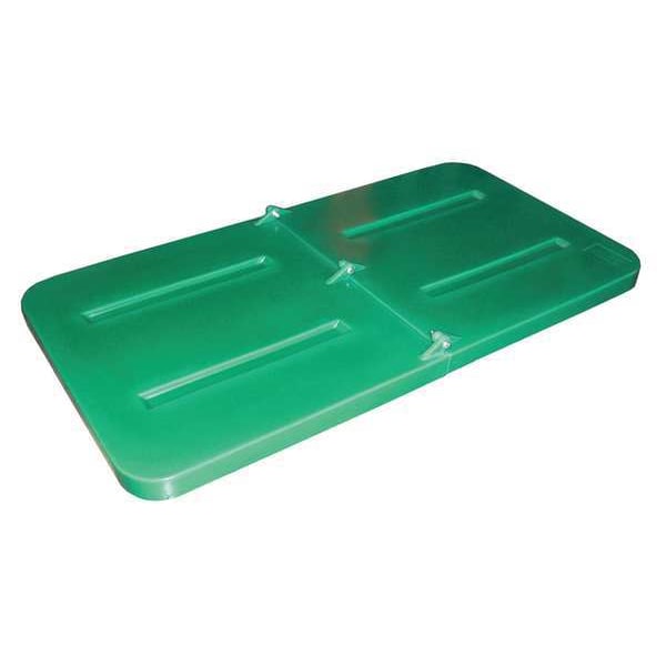 Tilt Truck Lid, Green, Fits 1/3 cu. yd.