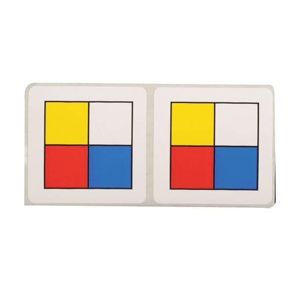 HMIG Label, 6 in H, 6 in W, Paper, PK100