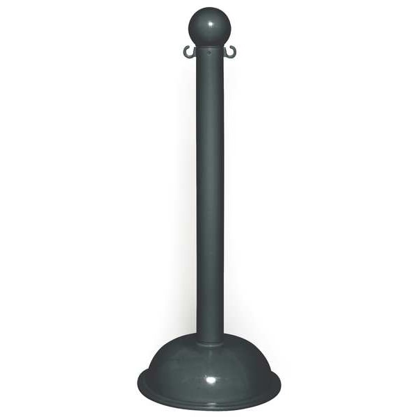 3" Diameter Plastic Stanchion - Black, (4-pack)