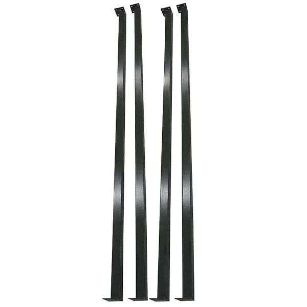 Industrial Stairway Legs, 42"H, For 49" Rise Stairways, Set of 4