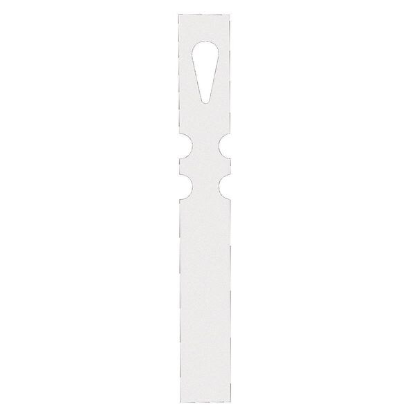 Blank Tag, Coated Paper, 7 1/2 in H x 1 in W, White, Rectangle, 1000 PK