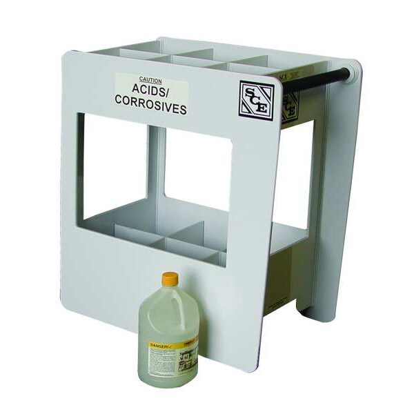 Chemical Transfer Cart, 100 lb, 12 Bottle