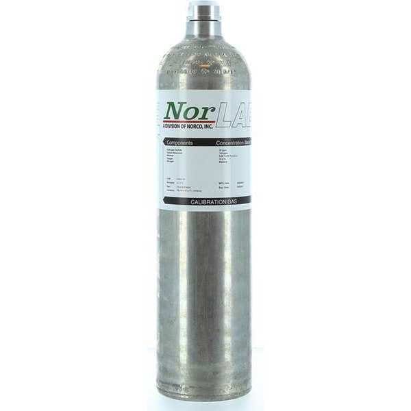 Calibration Gas, Phosphine, 58 L, C-10 Connection, +/-20% Accuracy, 500 psi Max. Pressure