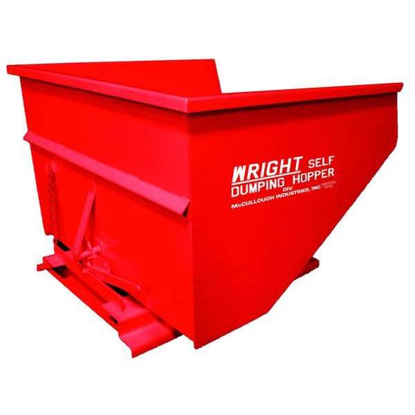 Self Dumping Hopper, 6000 lb., Red