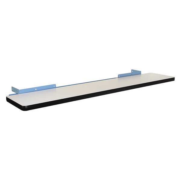 Cantilever Shelf, 12" x 60", Plastic, Blue